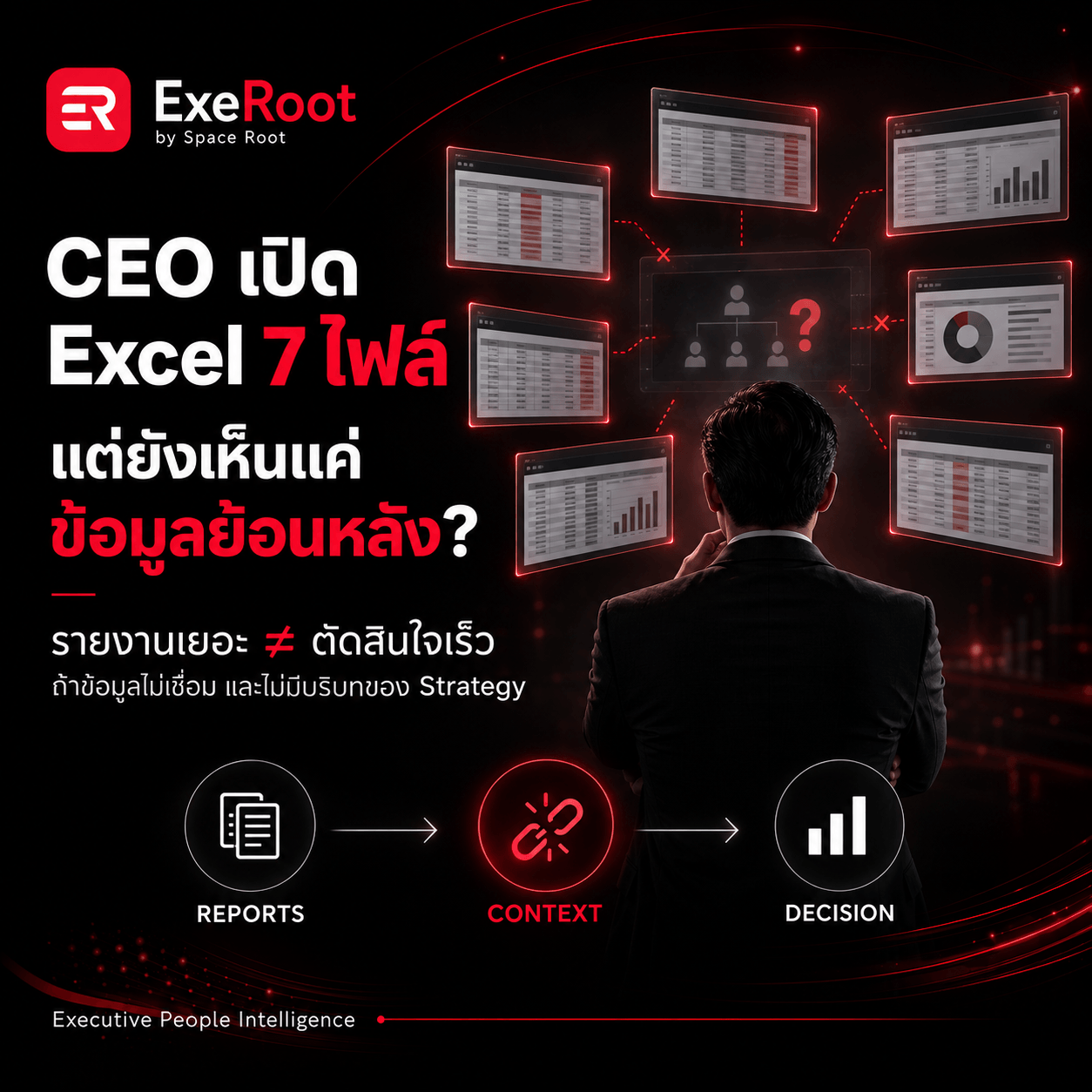 CEO เปิด Excel 7 ไฟล์ แล้วได้ “ภาพจริงขององค์กร” หรือแค่ข้อมูลย้อนหลัง?